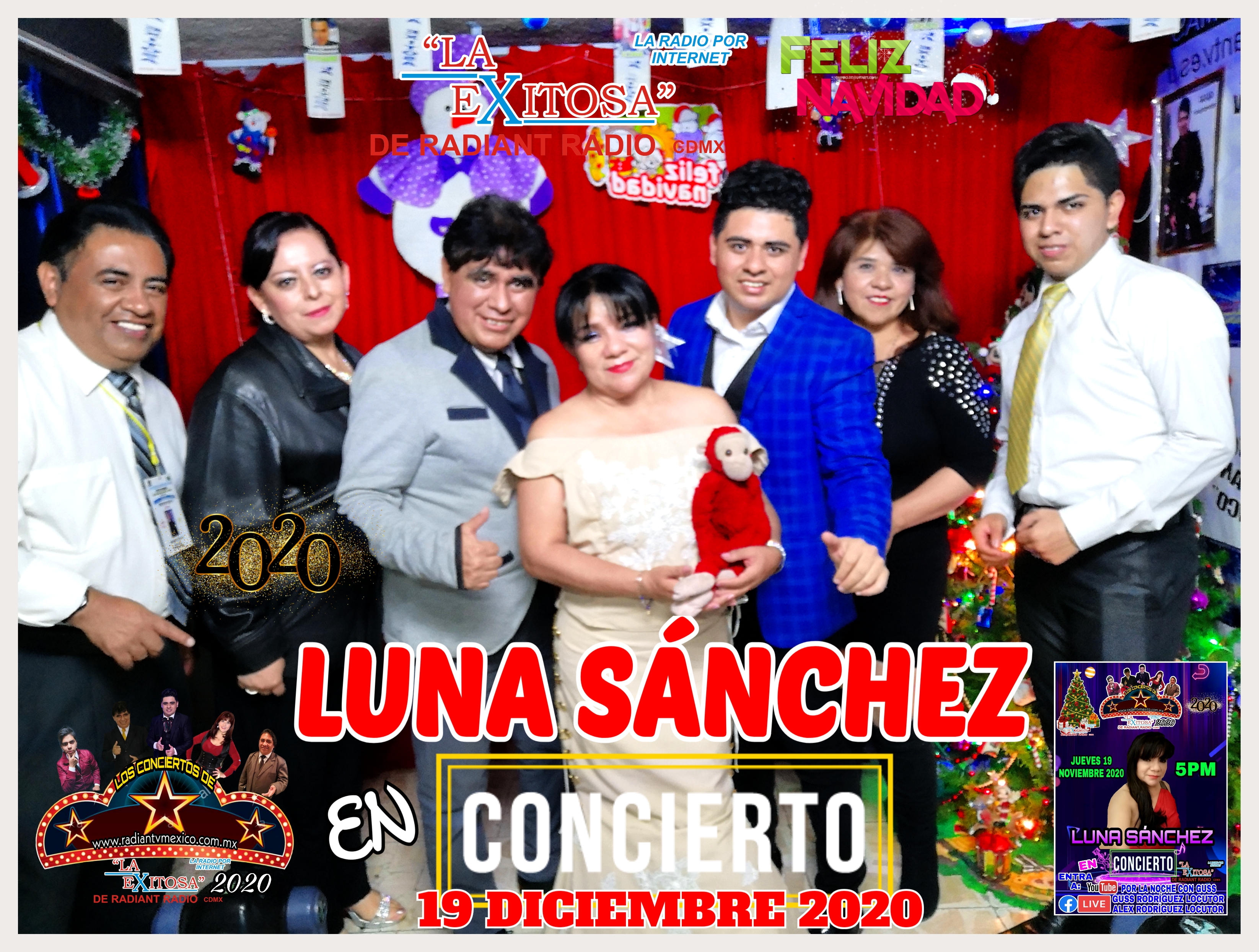 Luna Sánchez En Concierto de Fin de Año 2020 La Exitosa De Radiantv México