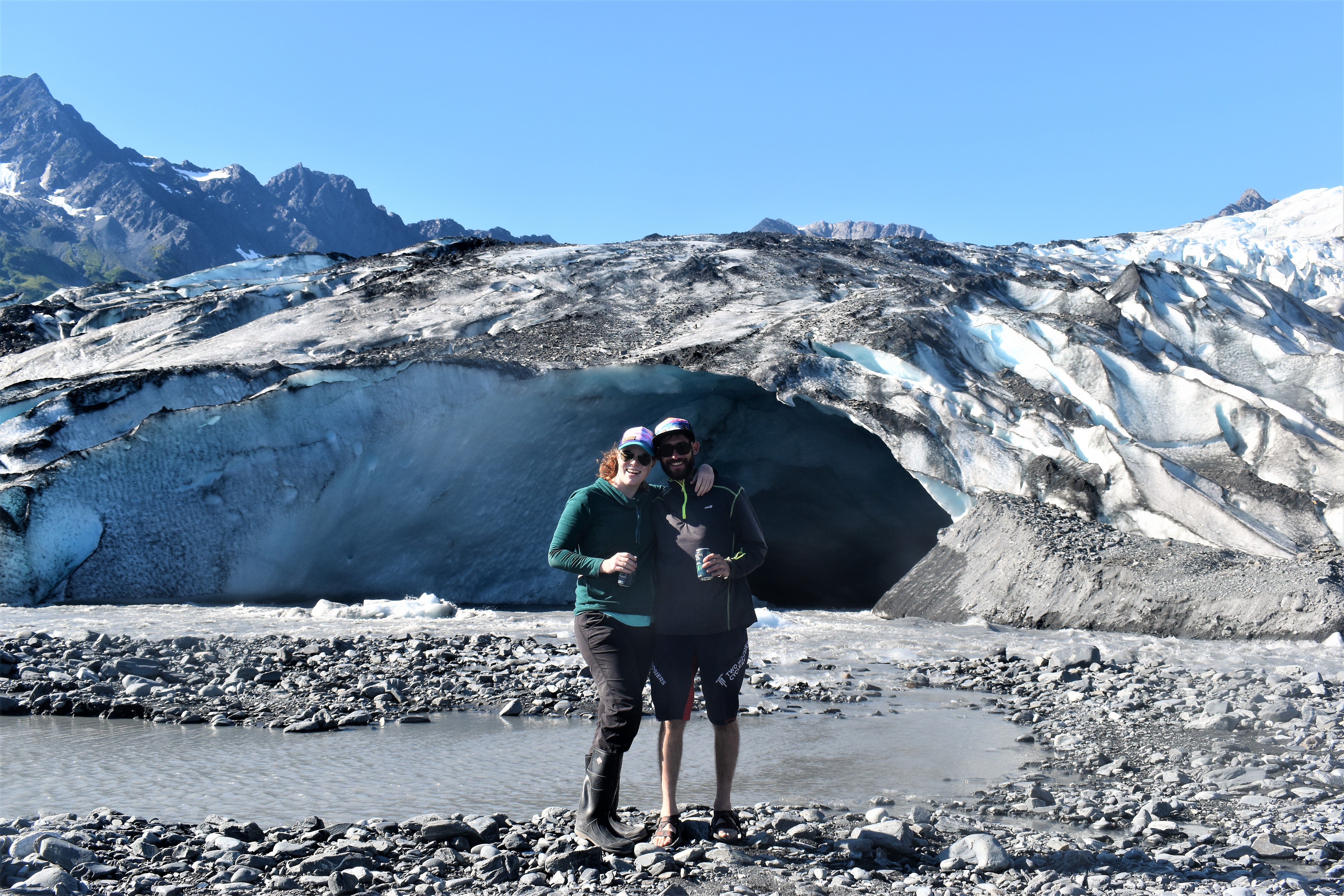Honeymooners at Shoup Glacier