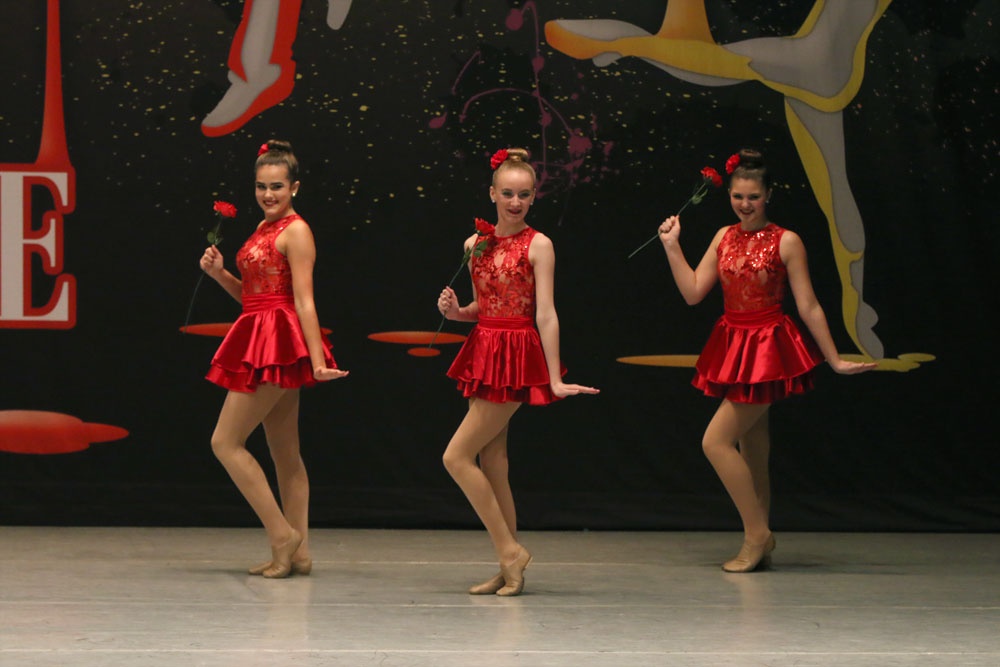Dancers in Red Dress