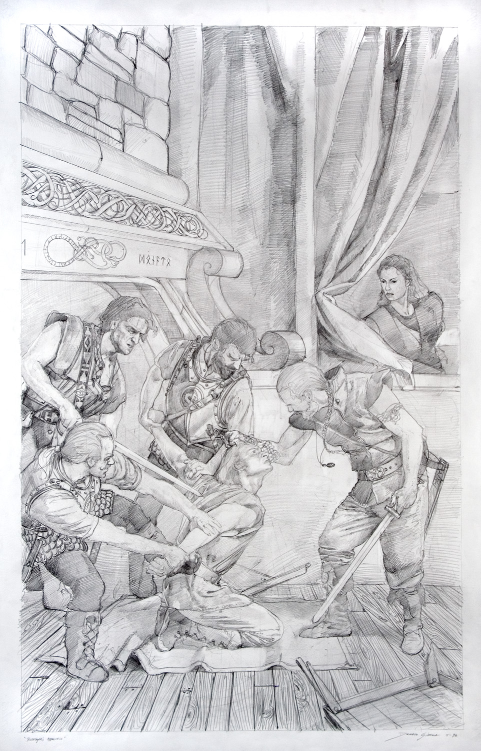 Truthsayer's Apprentice
30" x 40"  Graphite on Paper
2002