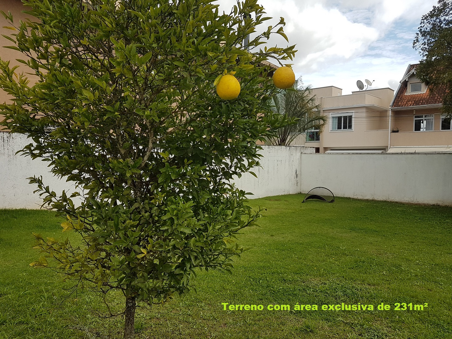 Foto da área interna do terreno