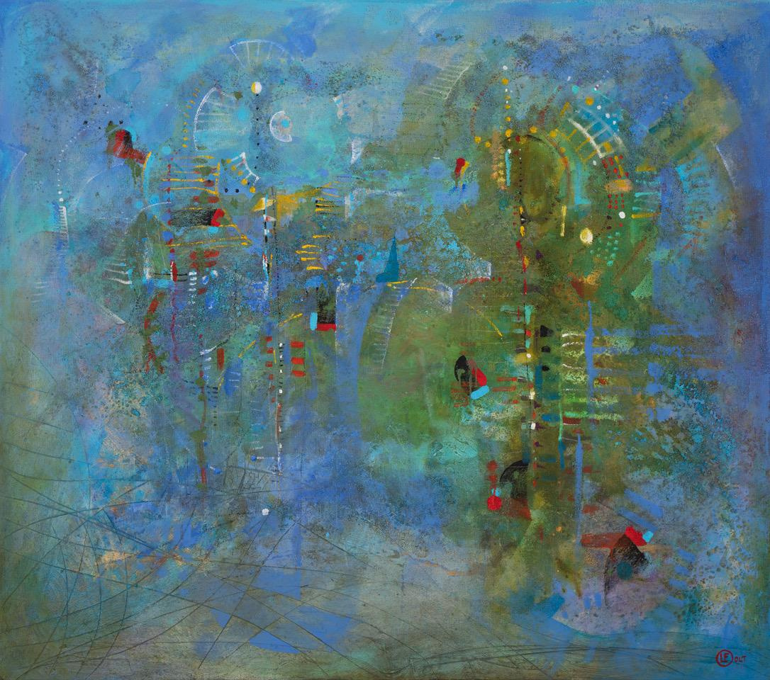 Conversando con Paul Klee
técnica mixta s/tela
150 x 170 cms. / 59 x 67 inches