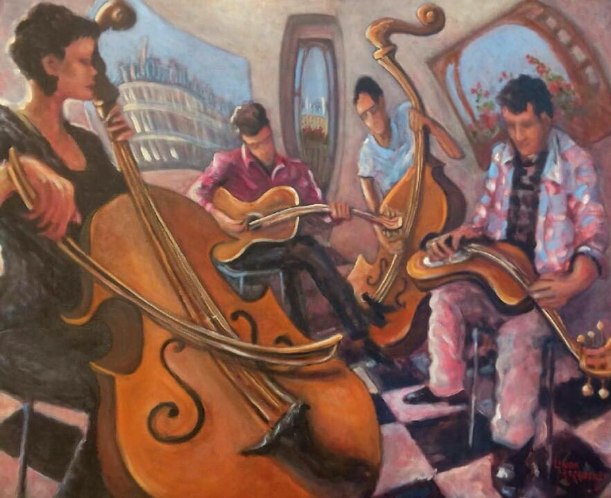 Dimanche Unplugged
oil on canvas
100x80 cm