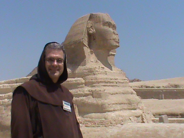 Father James at the Pyramids