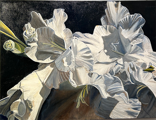 Painting of bell flowers