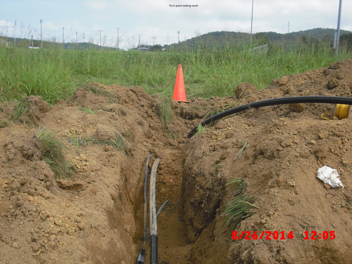 Tie In Point Looking North