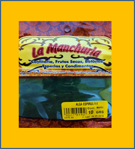 ALGA ESPIRULINA
10 GRS