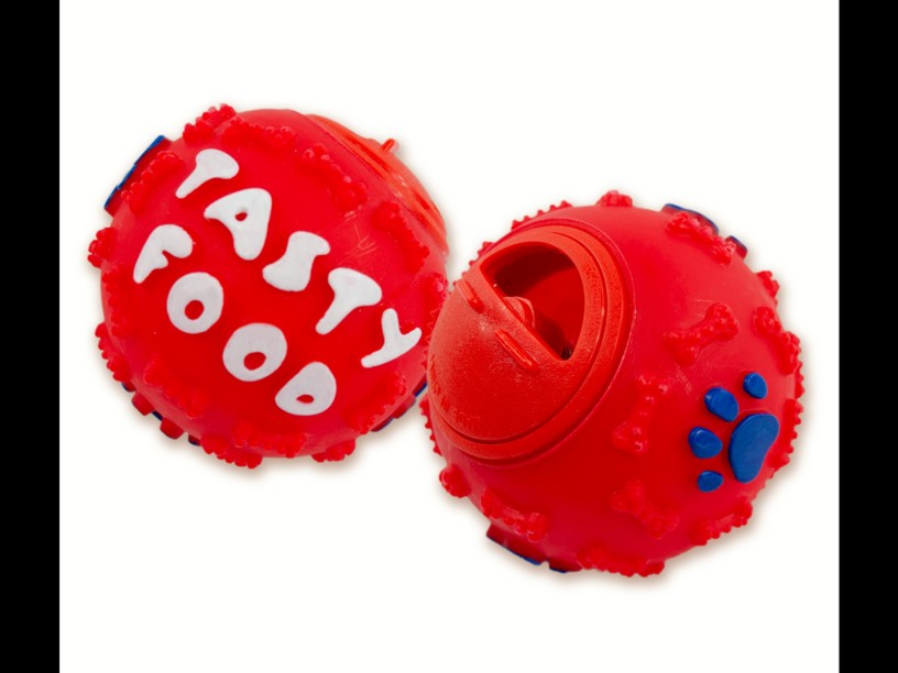 SP-3965 TINNY CHUMS PELOTA
 PLAST C/DISPENS ALIM