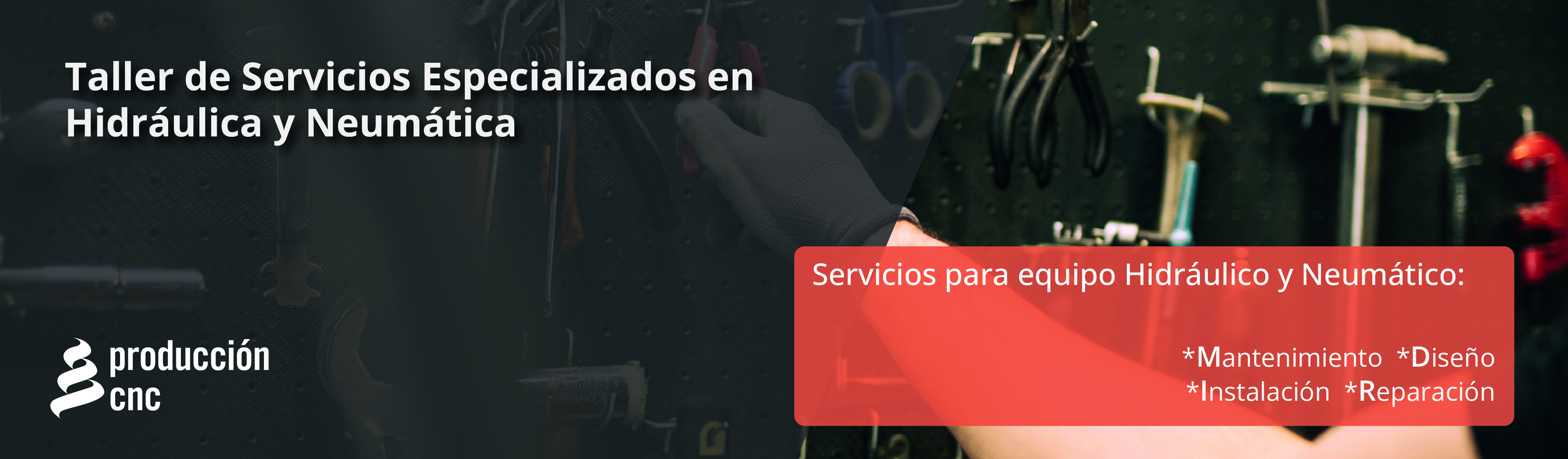 Servicios y reparación de equipos hidráulicos y neumáticos