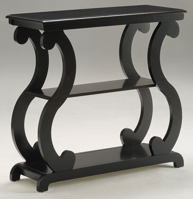 7916-BK Lucy Console Table, Black