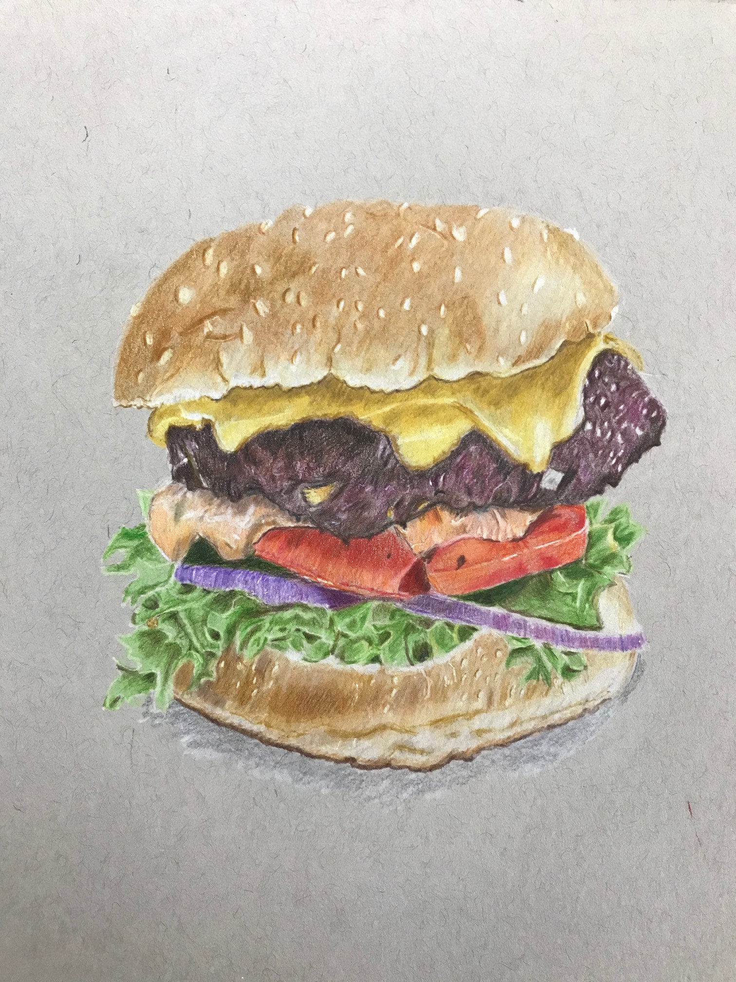 Lunch?  
Burger Lesson Phil Davies ArtTutor.com