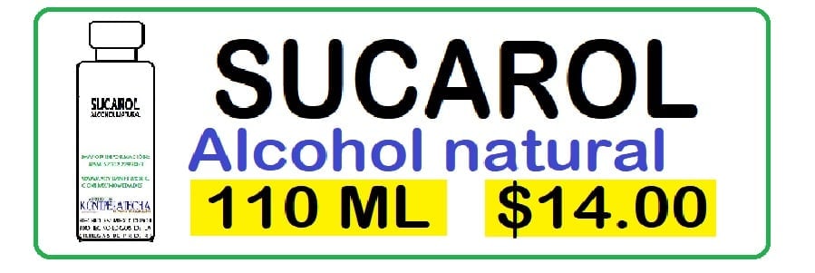 alcohol natural para uso industrial y médico  110 ML $14.00