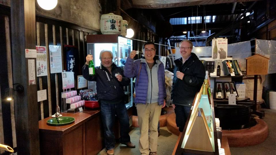 Sake shop! Bus trip in Takayama.