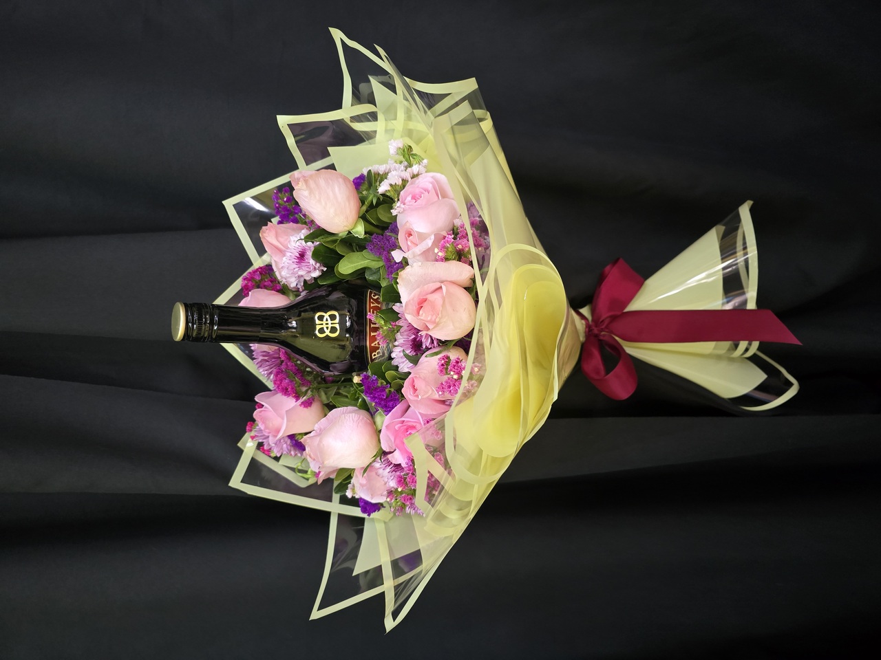 ROSAS CON VINO