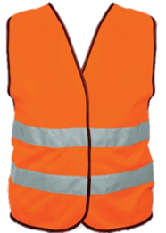 CHALECO ALTA VISIBILIDAD UV NARANJA