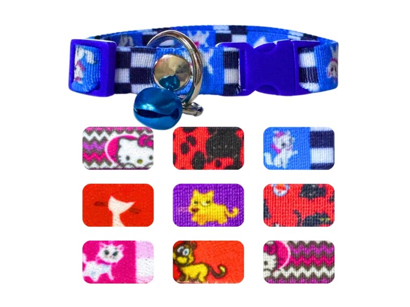 BON140 - PAQUETE DE COLLARES 
ELASTICOS DE GATO CON 
CASCABEL 10 PZS