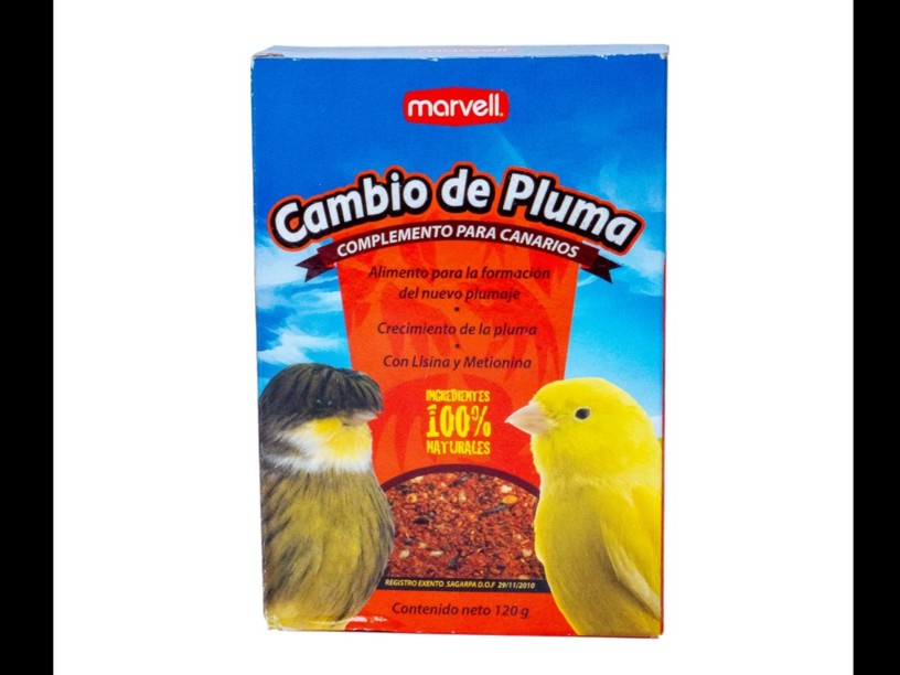 MARV004 ALIMENTO 
COMPLEMENTO CAMBIO 
DE PLUMA 120 G