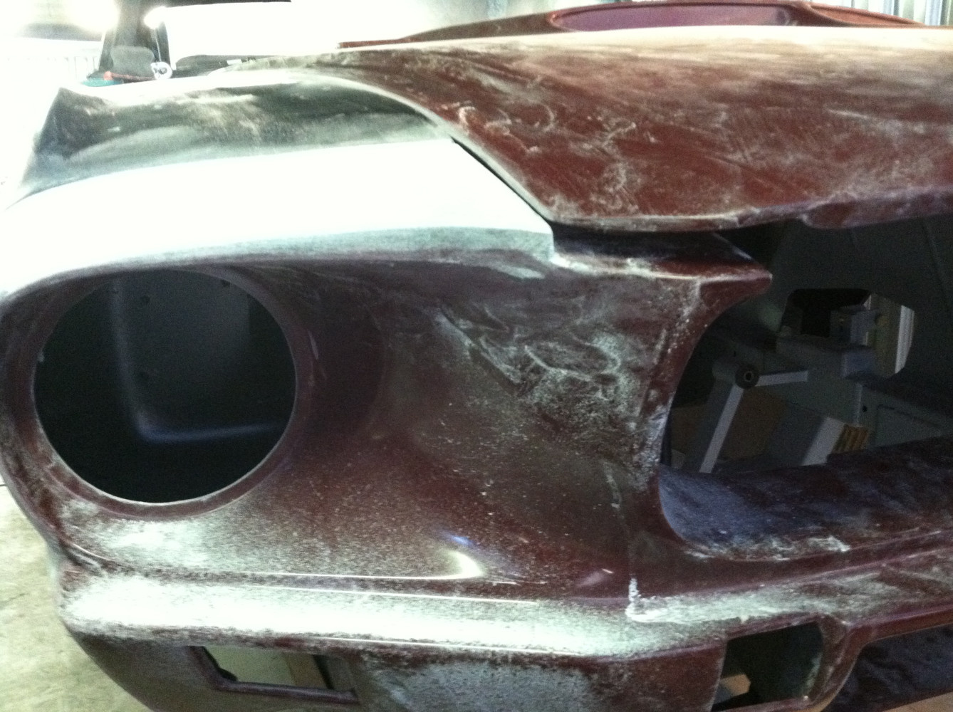 Bad gap front nose and hood.