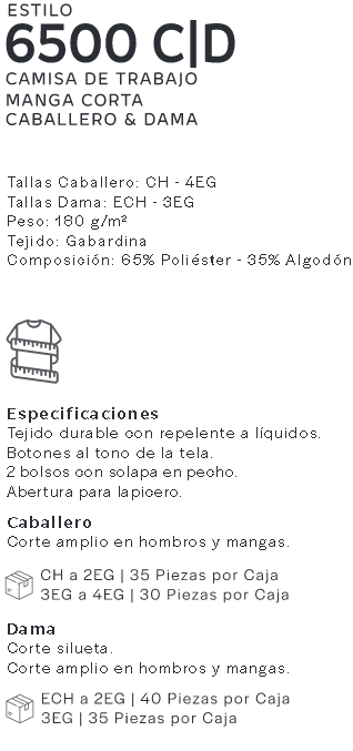 DESCRIPCION ESTILO 6500