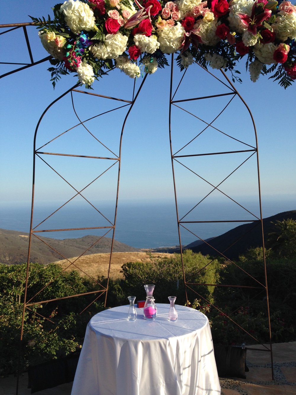Wedding site for Nurpesh and Jenna, Rancho Sol Del Pacifico, Malibu