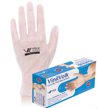 LUVA DE PROCEDIMENTO EM VINIL 
OPCIONAL COM AMIDO E SEM AMIDO