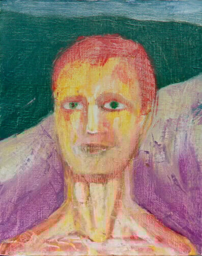 Op-054 INWARD 20 in x 16 in Oil on Linen 1989