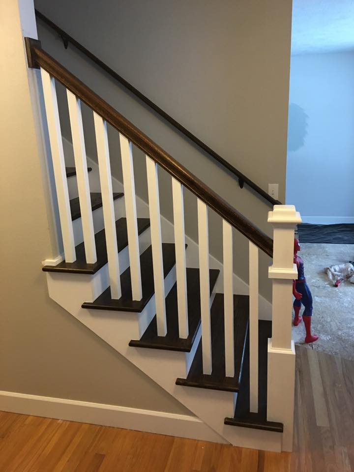 Finished Staircase & Railing