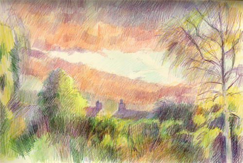 Sunrise from Jan's study