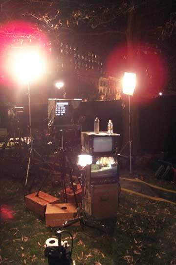 Final lights are placed.