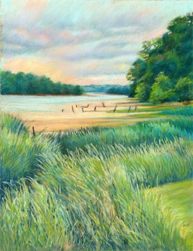 Jilly's View (Pastel 12.5" x 9.75") 