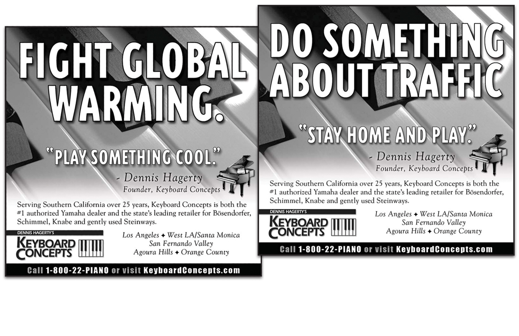 Newspaper campaign for Keyboard Concepts