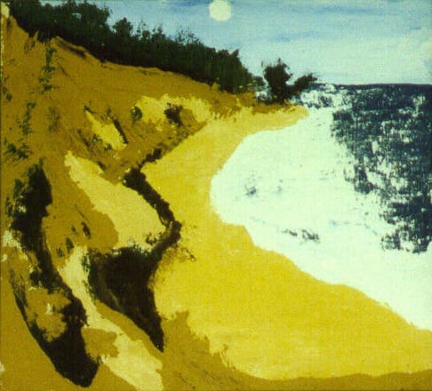 Ap-008 INDIANA DUNES Acrylic on Canvas private collection