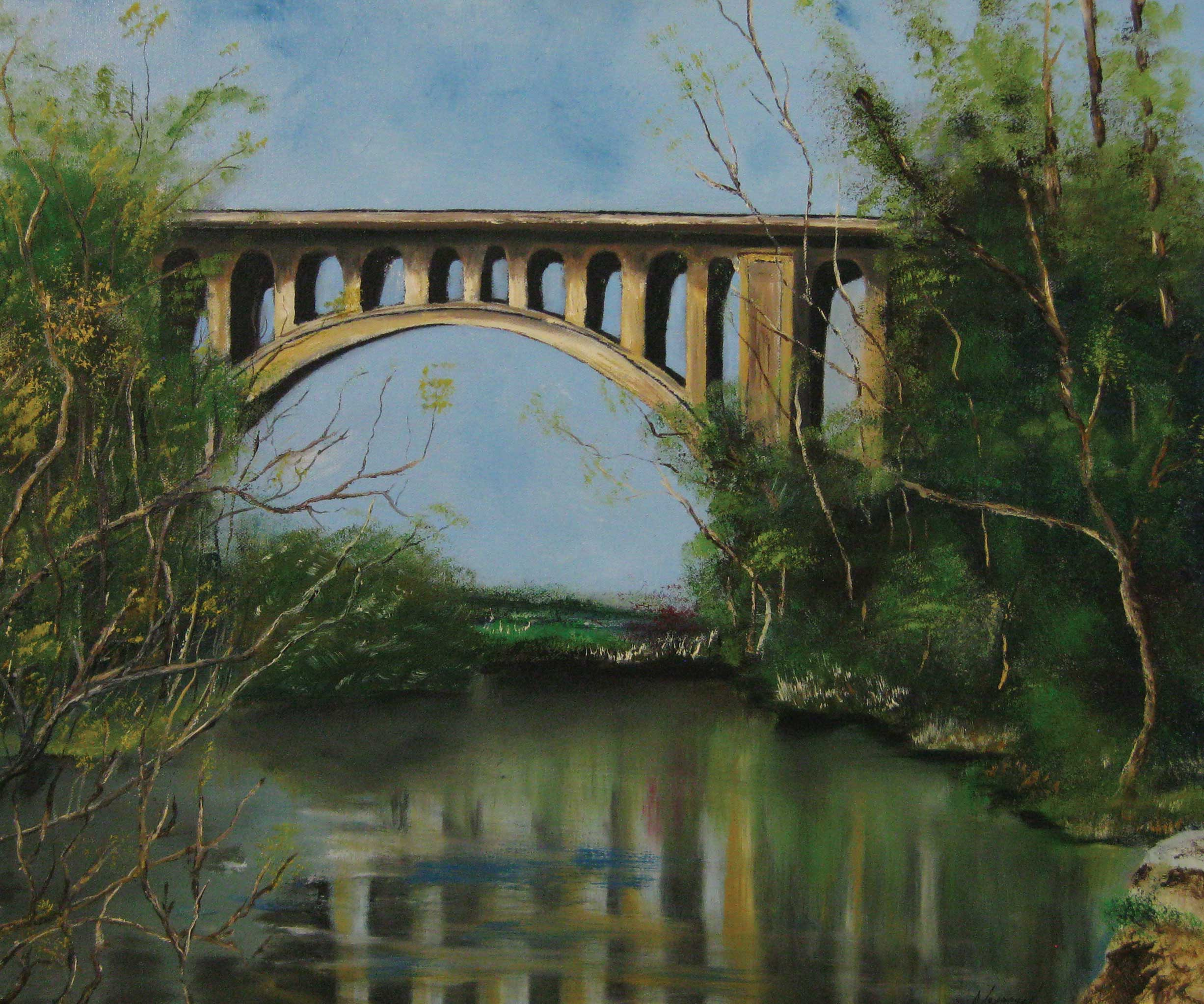 Water Under the Bridge, 20 x 24 Oil