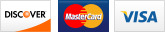 We accept Discover, MasterCard and Visa.||||