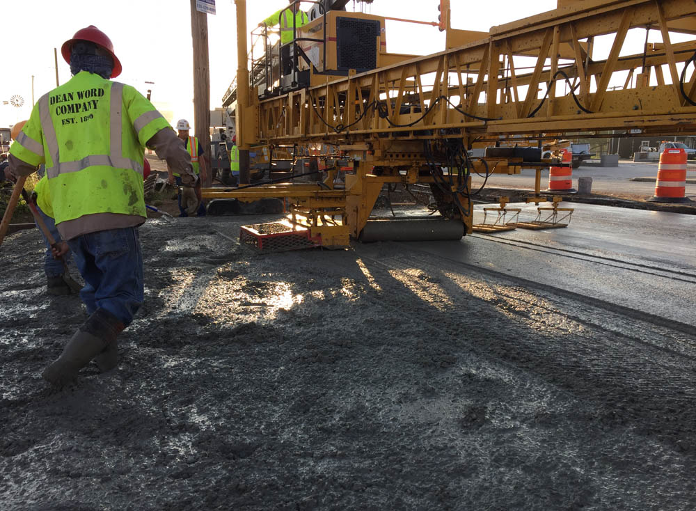 Active work on Nixon Intersection.