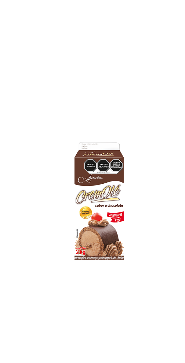 494  |  CremOlé Chocolate
Caja de 8 kg (4 Pure-Pak de 2 kg)