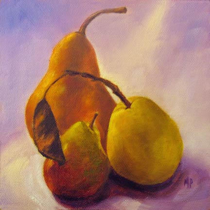 Family Portrait - 6"x6" Oil on Panel  SOLD