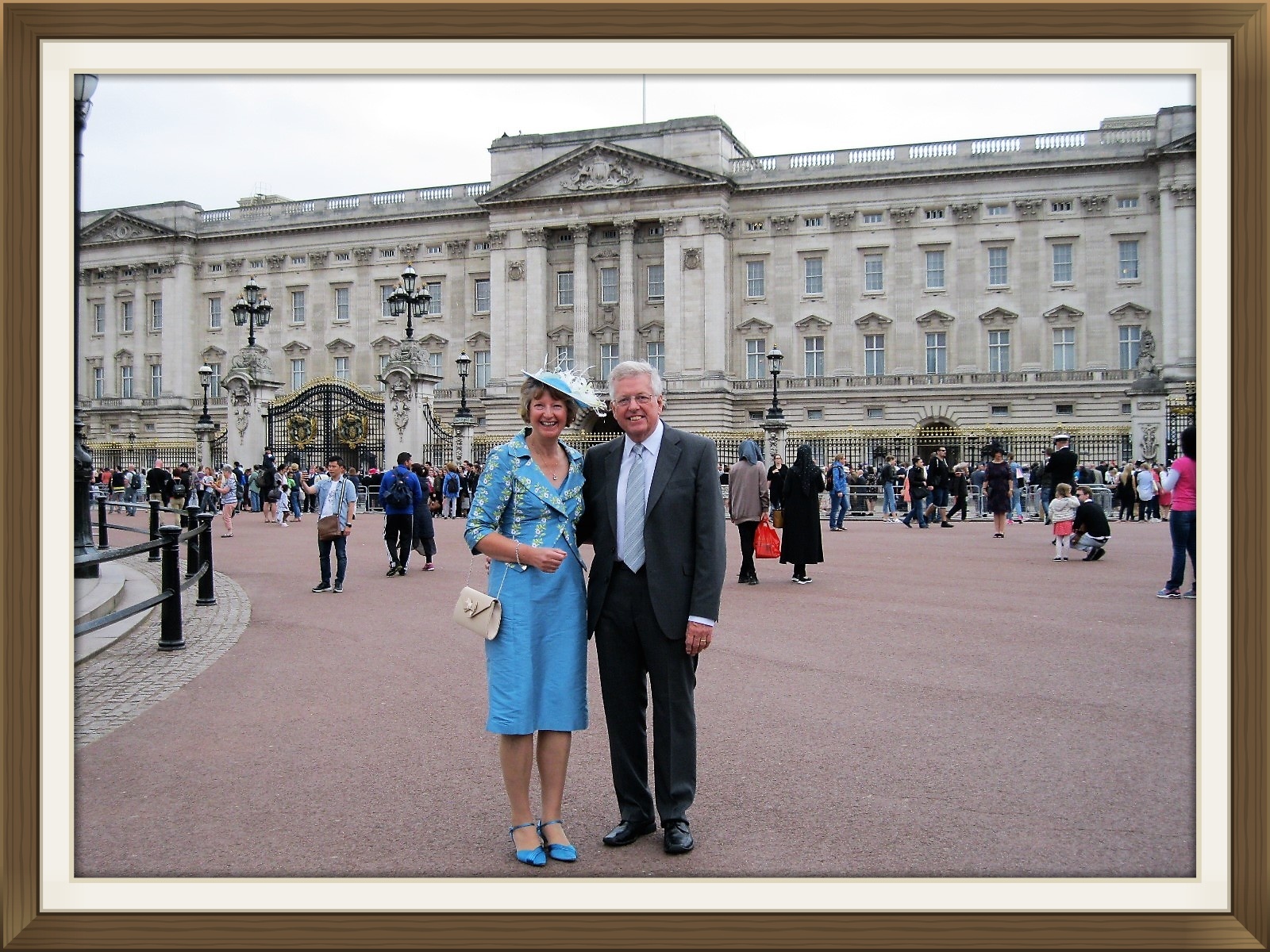June Trantom and Brian Kurton at Buckingham Palace June Trantom and Brian Kurton at Buckingham Palace