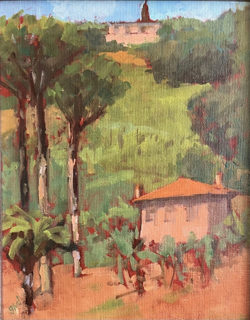Dodson, Tuscan Hillside, 10x8 Oil