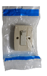 Swich Timbre Sobreponer Tipo ave 
Beige Cod-19469
