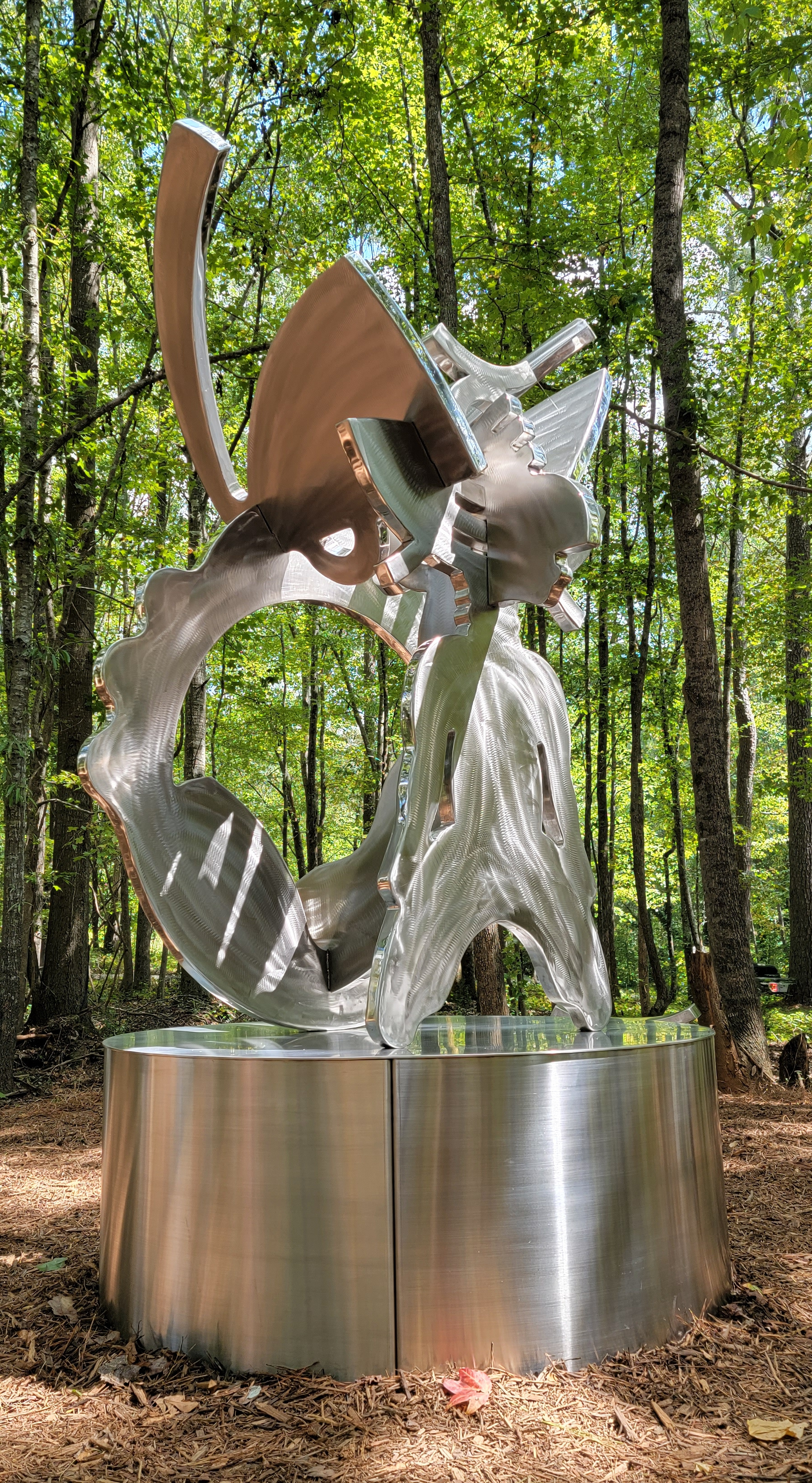 Serenity for Shango, 2022
Fabricated Stainless Steel, 27’ x 27’ x 9’
Serenbe Community, Chattahoochee Hills, GA