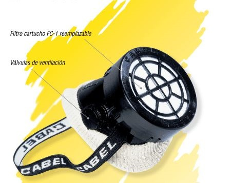 MASCARILLA CON 1 CARTUCHO
MCA.  CABEL