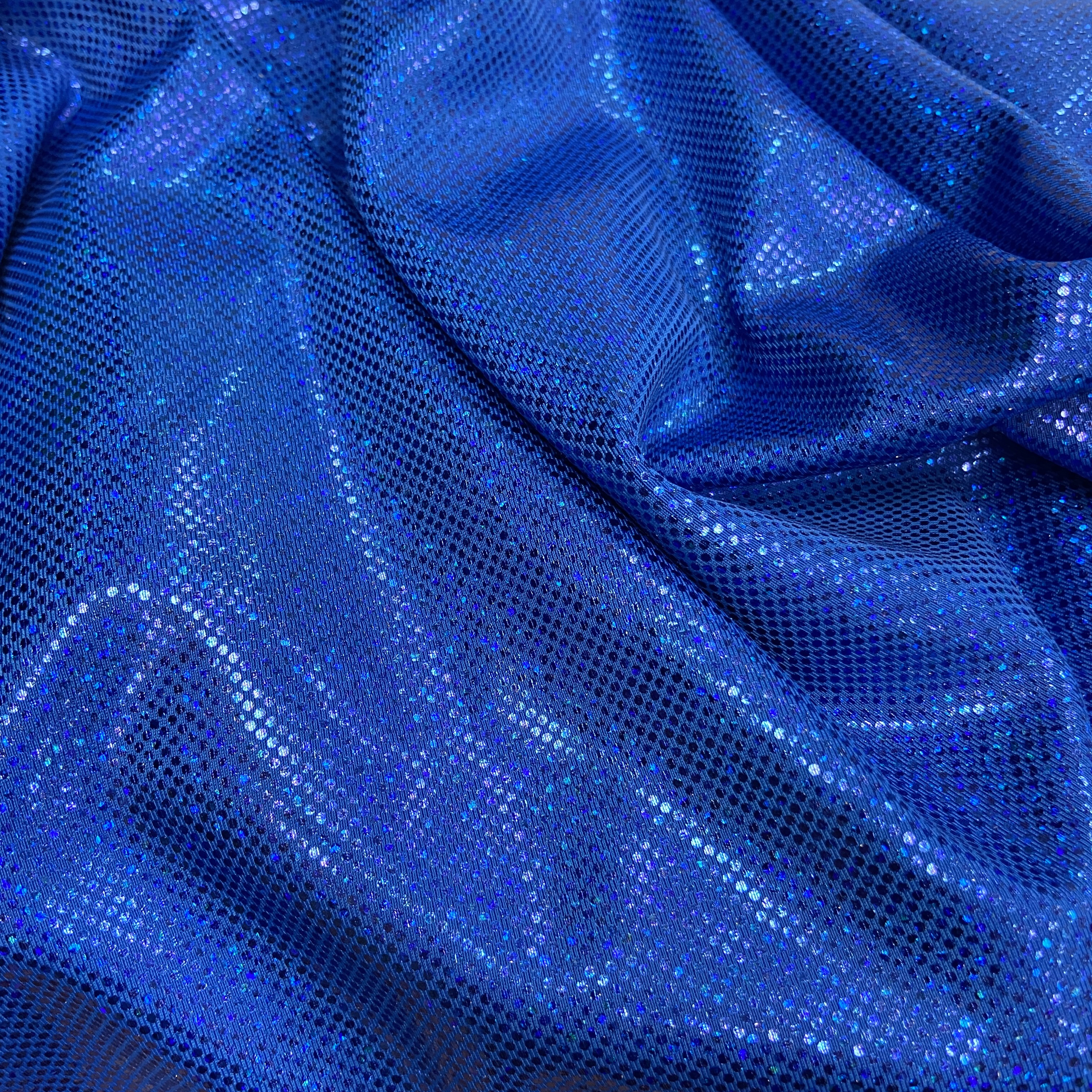 Bright blue sparkle hologram 