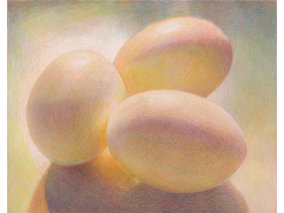 Olika's Eggs (Coloured Pencil on Canson MT) 210mm x 297mm NFS