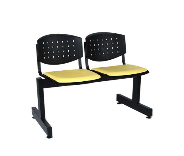 Módulo Vanessa de dos plazas tapizado/ventilado, sin codera