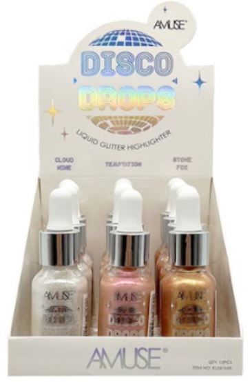 KL261MIX
DISCO DROPS LIQUID GLITTER HIGHLIGHTER
12 PC DISPLAY
