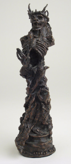 Black King (chess piece)
Artist: Bill Girard, Royal Oak, MI
Formerly collection of Allen Abramson
Photo courtesy of Ken Weikal, Farmington Hills, MI. 
