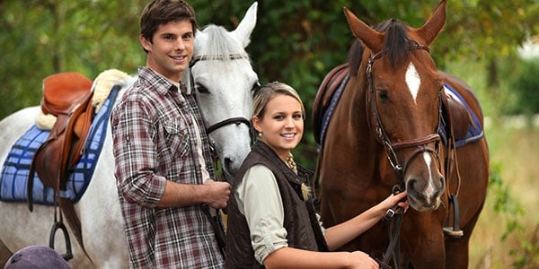 Young People Horseriding