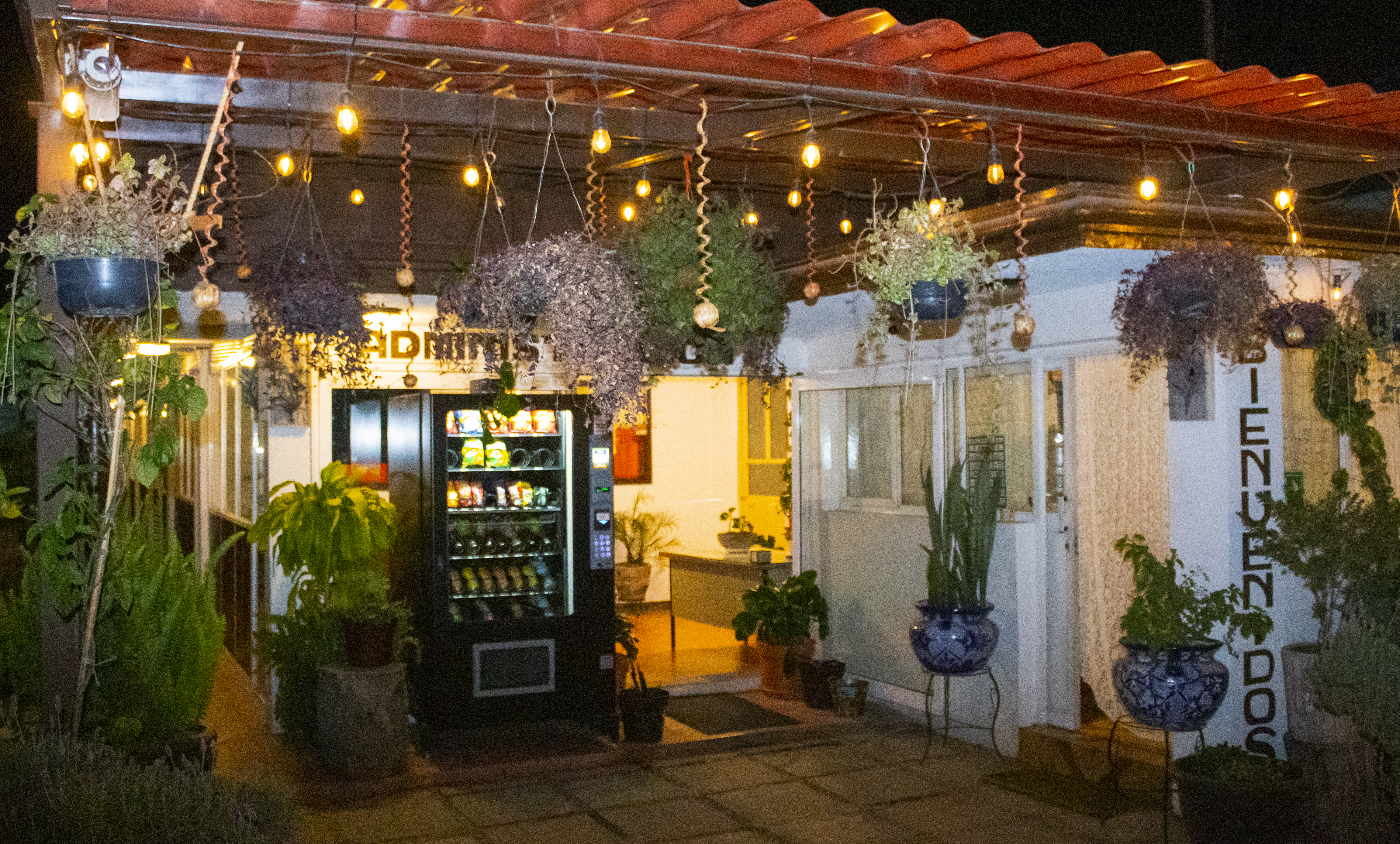 Hotel de día con sus recepción y dos pisos de habitaciones Hotel de día con sus recepción y dos pisos de habitaciones