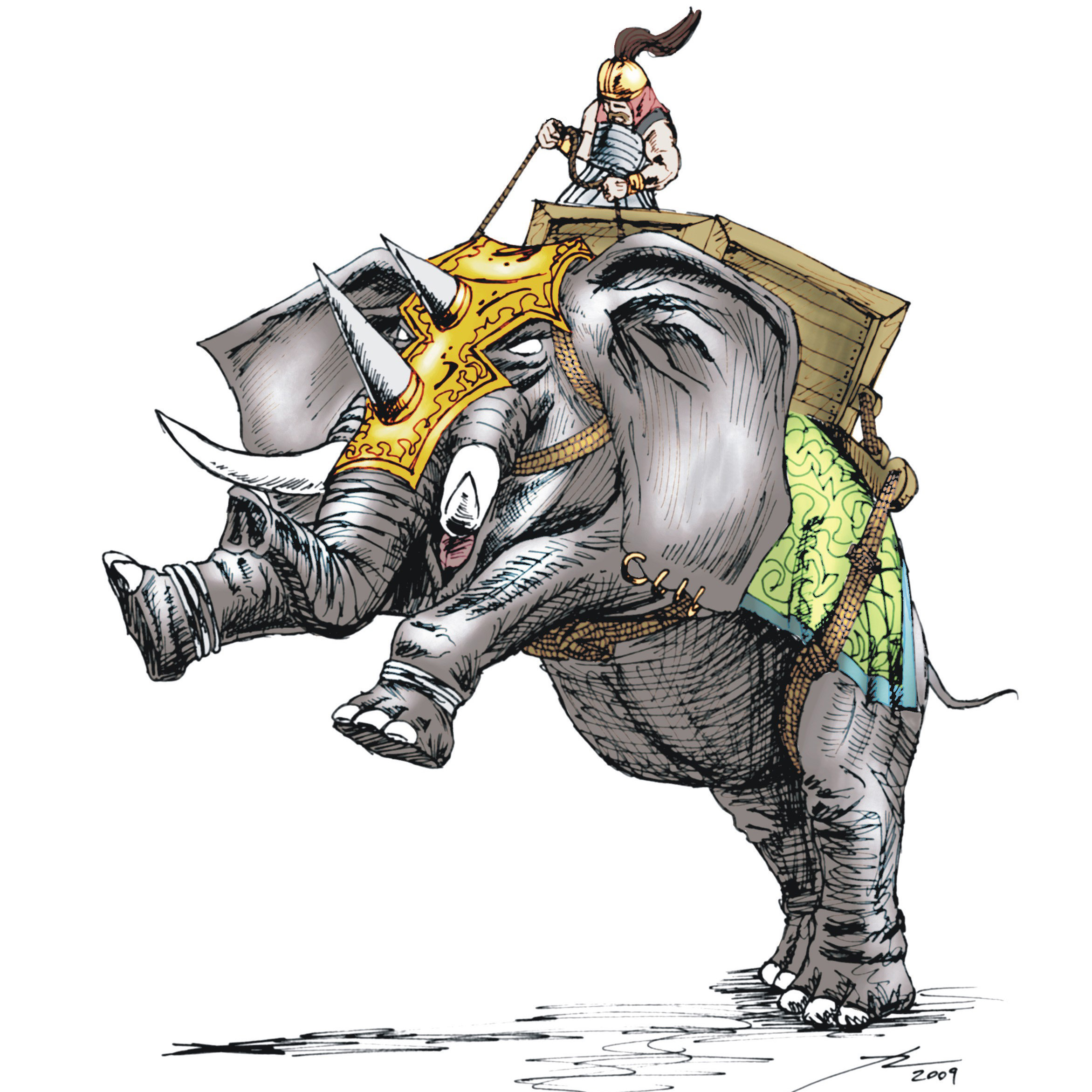 Elefante de guerra hindú